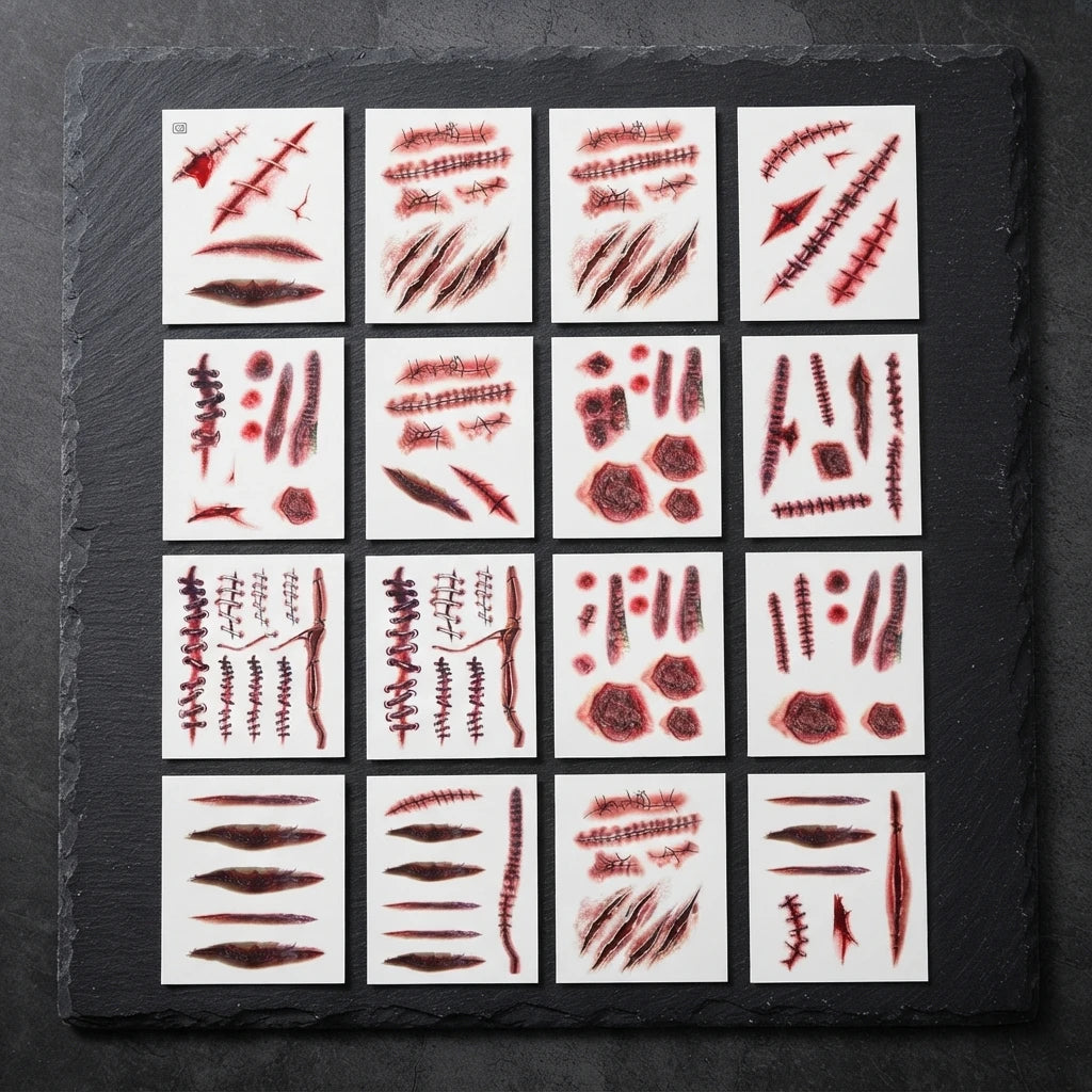Tatouages Scar 3D - Effets Réalistes pour Halloween - vue principale
