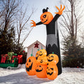 Citrouilles gonflables géantes LED, décoration extérieure Halloween
