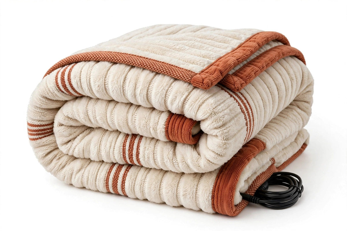 Couverture chauffante électrique – photo produit sur fond blanc
