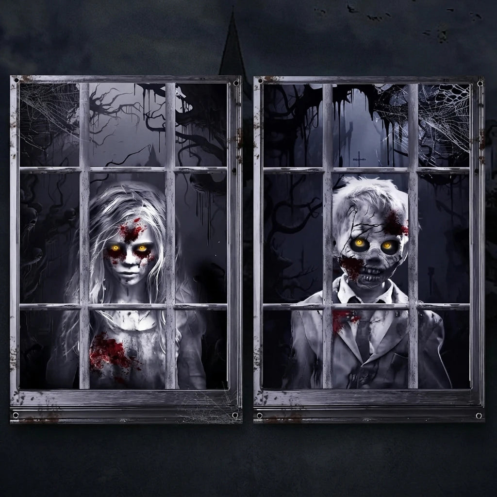 Rideaux Fantômes Halloween - Créez une ambiance terrifiante! - image 3