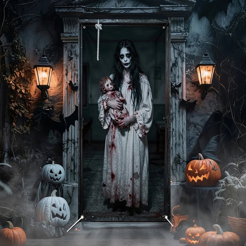 Bannière Halloween - Transformez votre porte! - vue détaillée