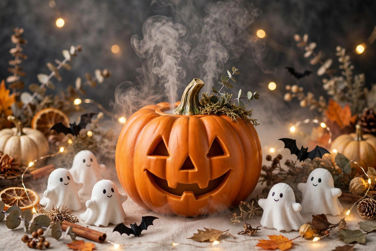 Diffuseur citrouille avec décorations d'Halloween