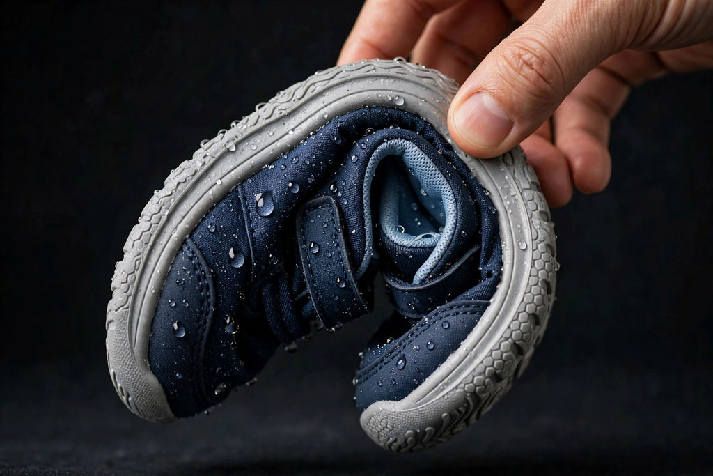 Semelle souple et flexible des baskets pieds nus pour enfant DULUXE pliée à la main