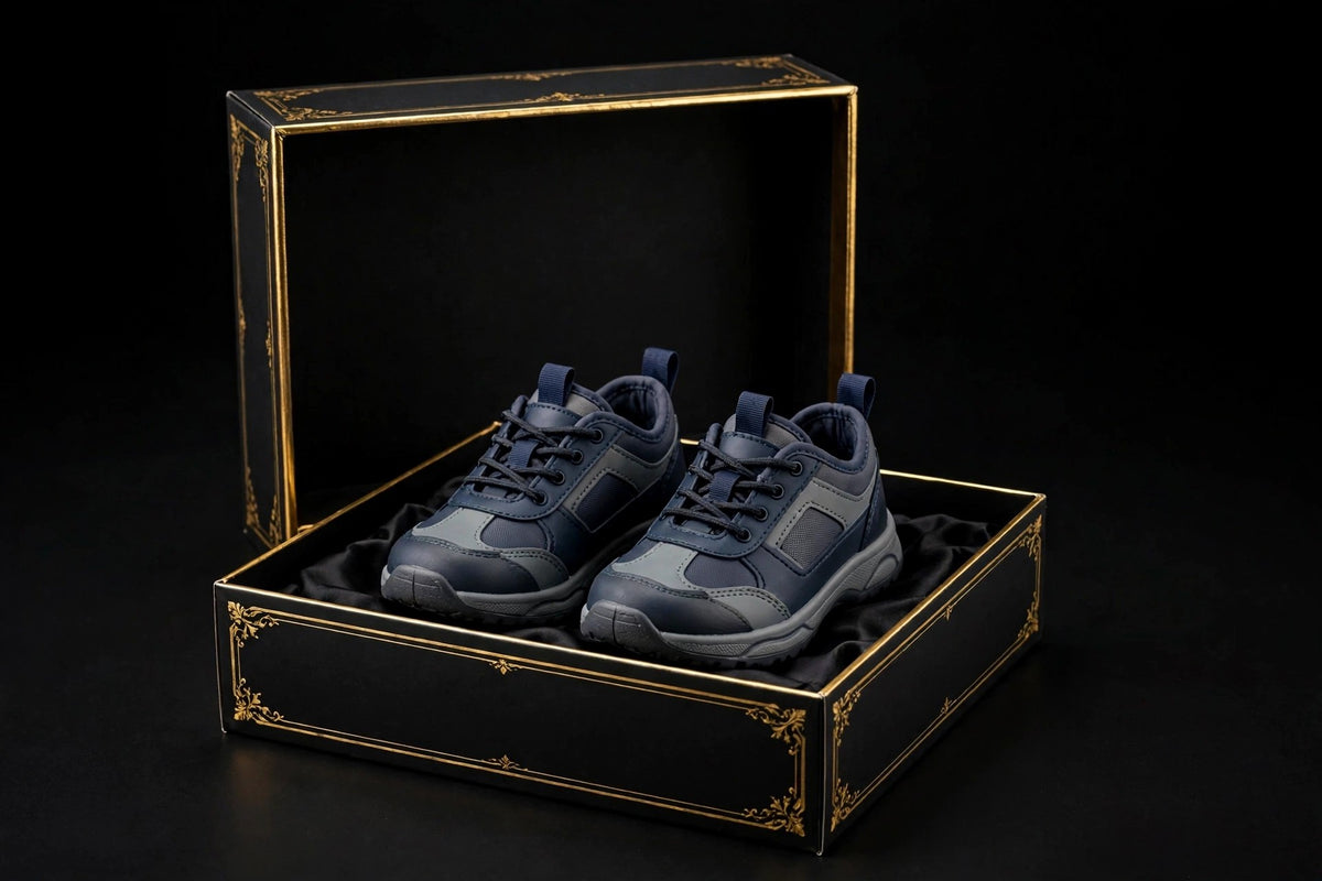 Boîte cadeau DULUXE contenant les baskets imperméables pour enfant