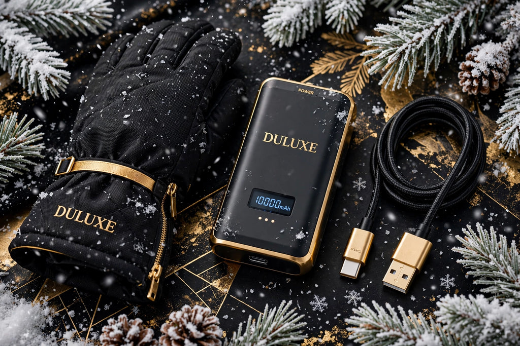 Batterie rechargeable et câble USB des gants chauffants DULUXE