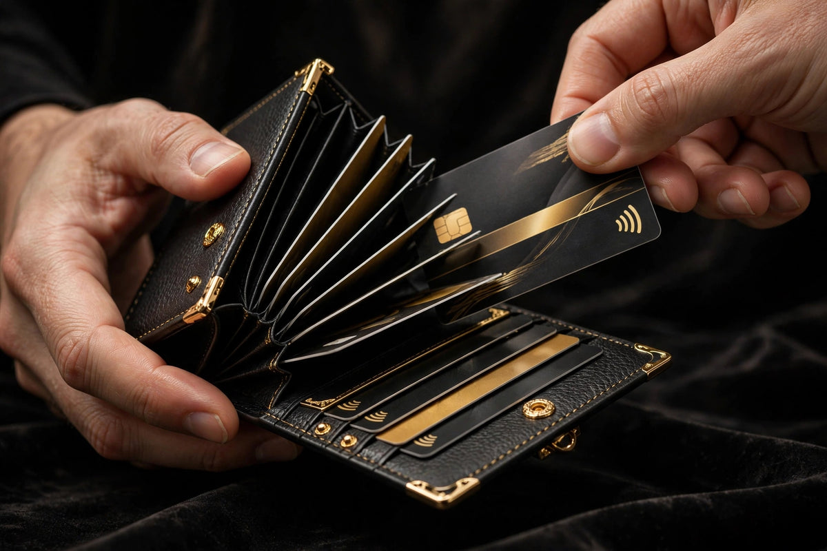 Accès rapide aux cartes avec le porte-cartes anti-RFID compact DULUXE