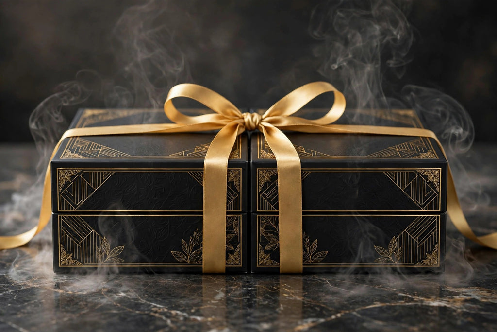 Deux boîtes de masques capillaires vapeur DULUXE empilées, présentation du lot de 2 boîtes