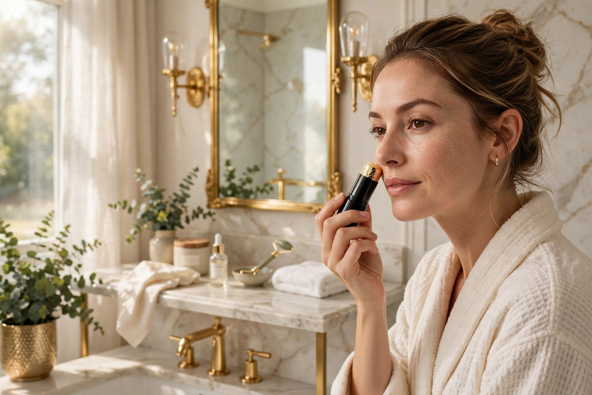 Routine beauté du matin avec le Baume Collagène DULUXE