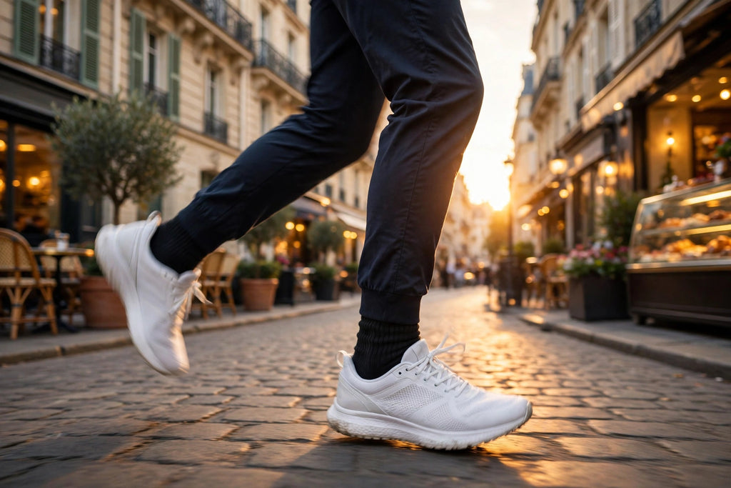 Marche confortable et légère avec les Chaussettes de Compression en Bambou DULUXE
