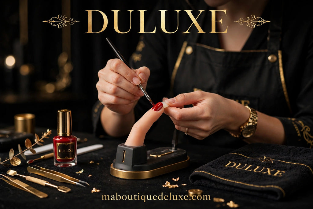 Doigts d'Entraînement pour Manucure — en situation d'usage, pose de vernis