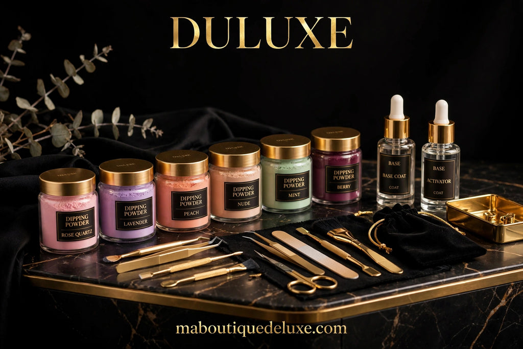 Poudre Dipping MEET ACROSS — ambiance salon de beauté élégant