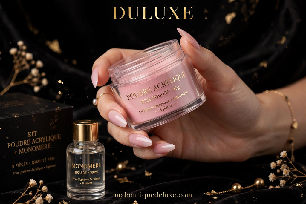 Kit Poudre Acrylique + Monomère 8 pcs — angle alternatif, variante rose vedette