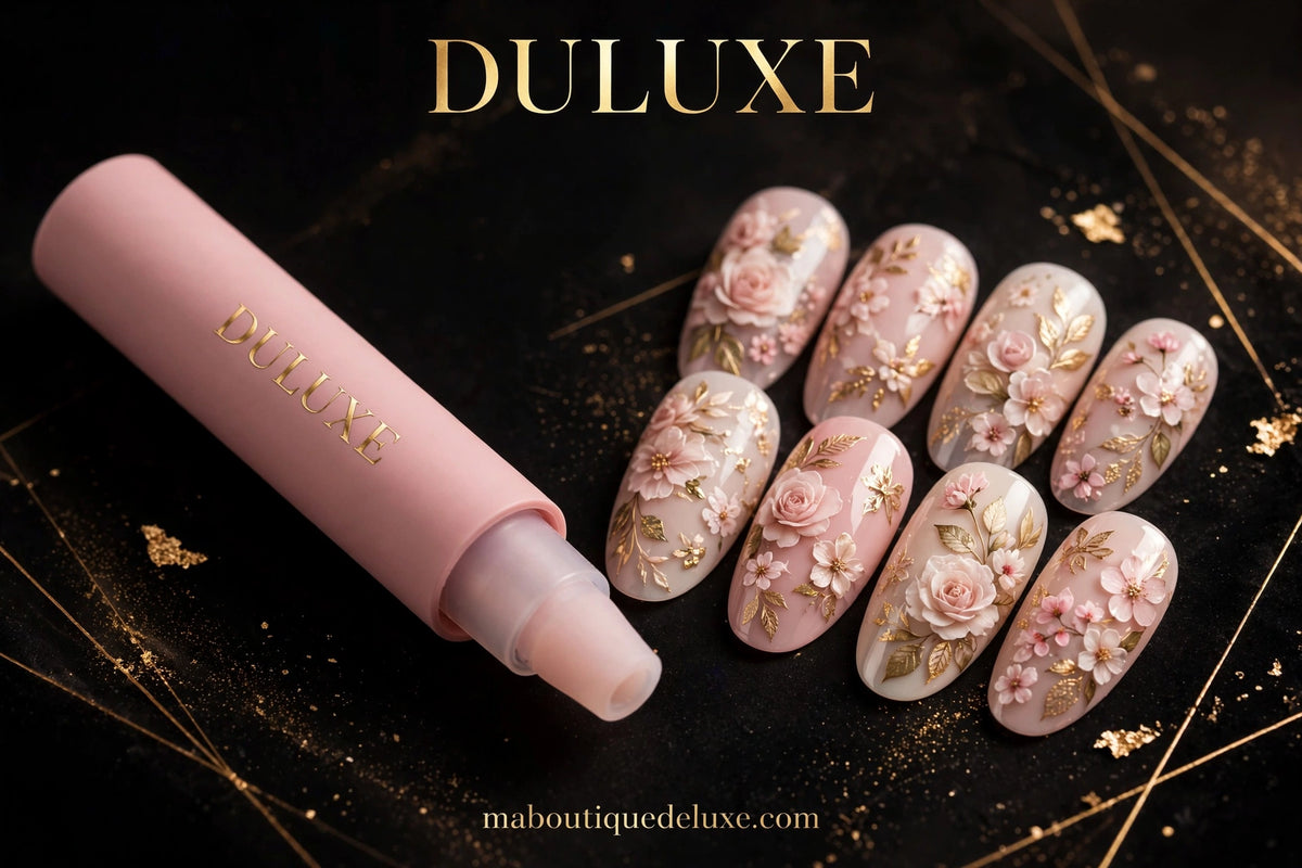 Stylo Tampon Nail Art à Tête Silicone — angle alternatif, variante rose poudré