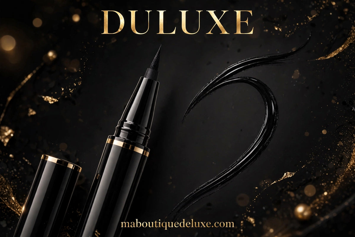 Eyeliner Liquide Waterproof YANQINA — vue héro en gros plan, présentation publicitaire