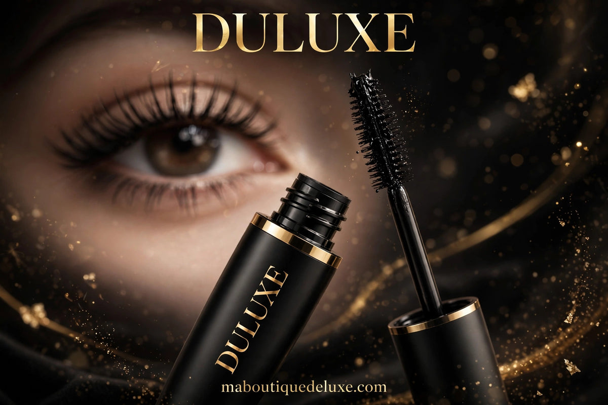 Mascara 5D Waterproof Allongeant — vue héro en gros plan, présentation publicitaire