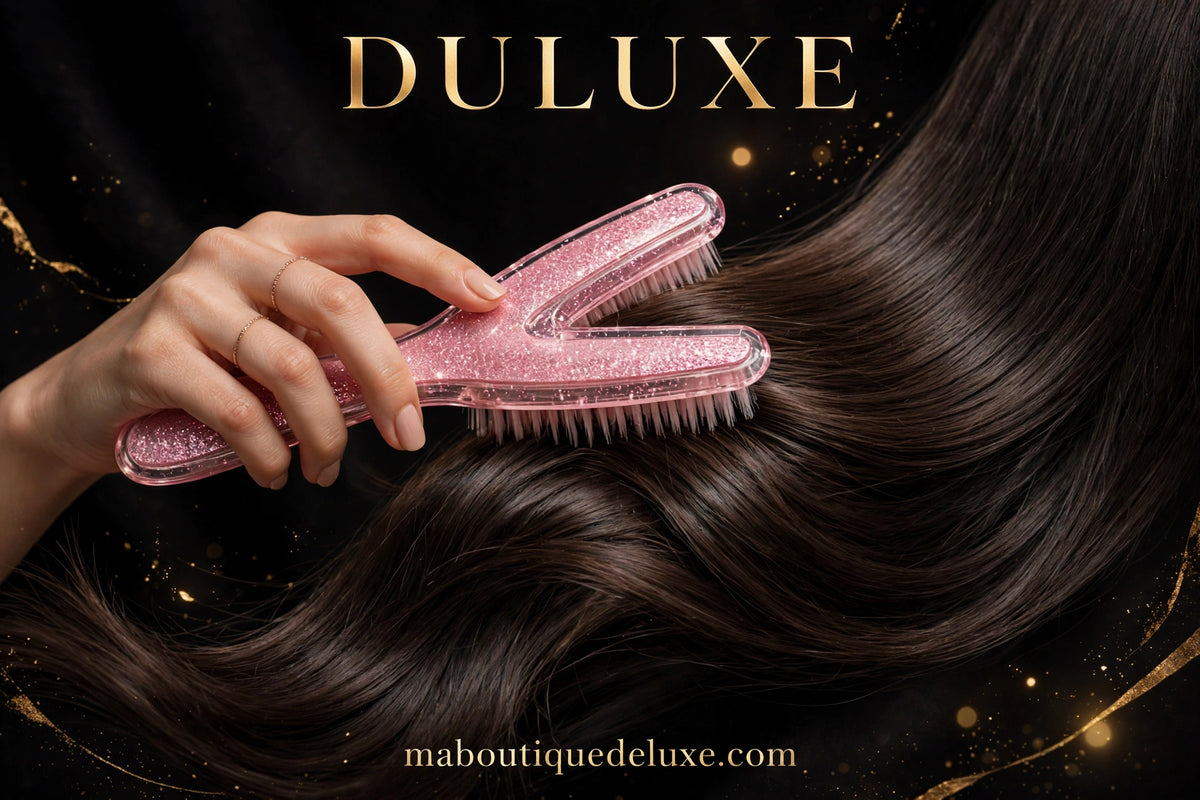 Brosse Lissante Double en V — en situation d'usage