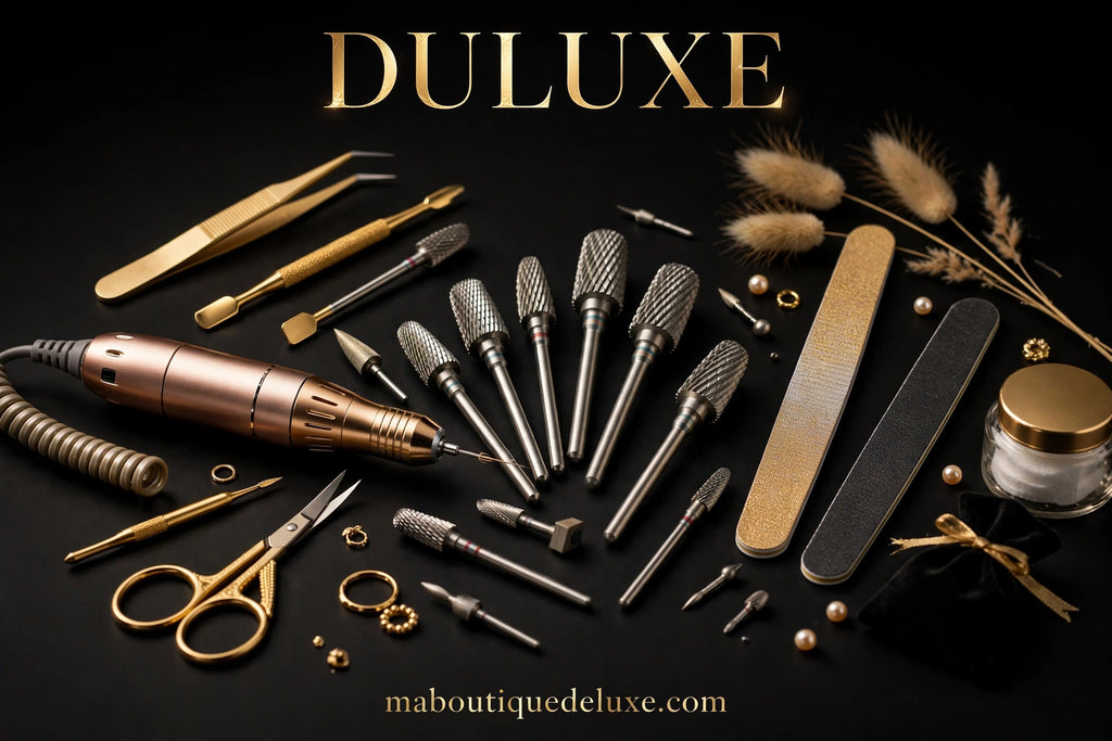Embouts de Perceuse en Carbure MagiBling — avant le rituel beauté, accessoires dorés