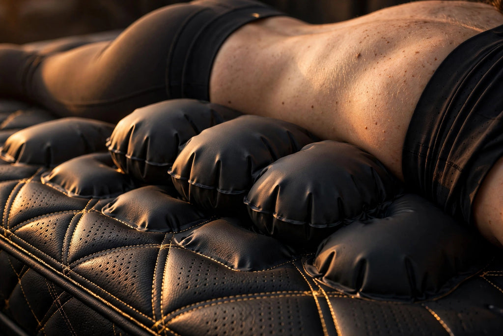 Coussins gonflables à la taille du Matelas de Massage DULUXE soutenant le bas du dos