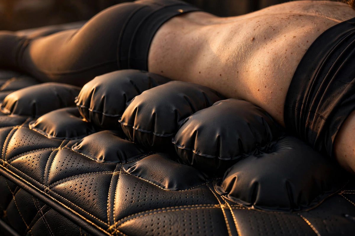 Coussins gonflables à la taille du Matelas de Massage DULUXE soutenant le bas du dos