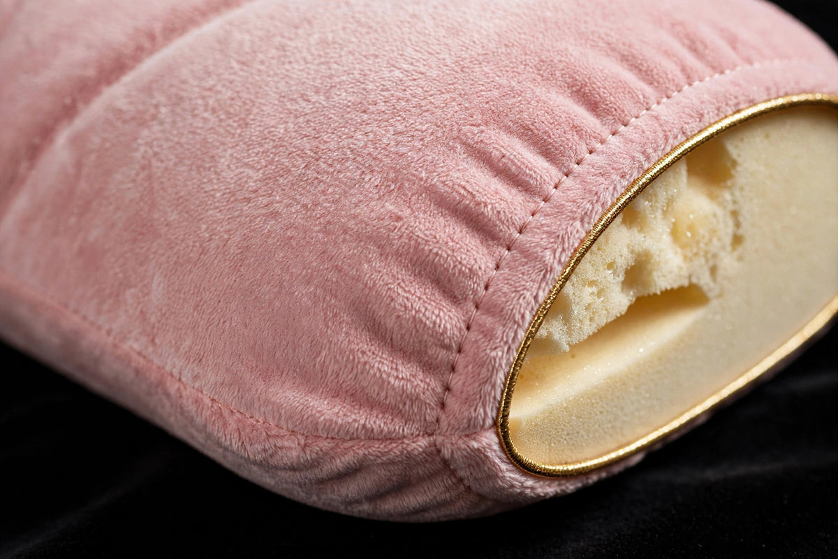 Housse douce en polyester et coton de l'Oreiller pour Genoux DULUXE – finition soignée, couleur Rose