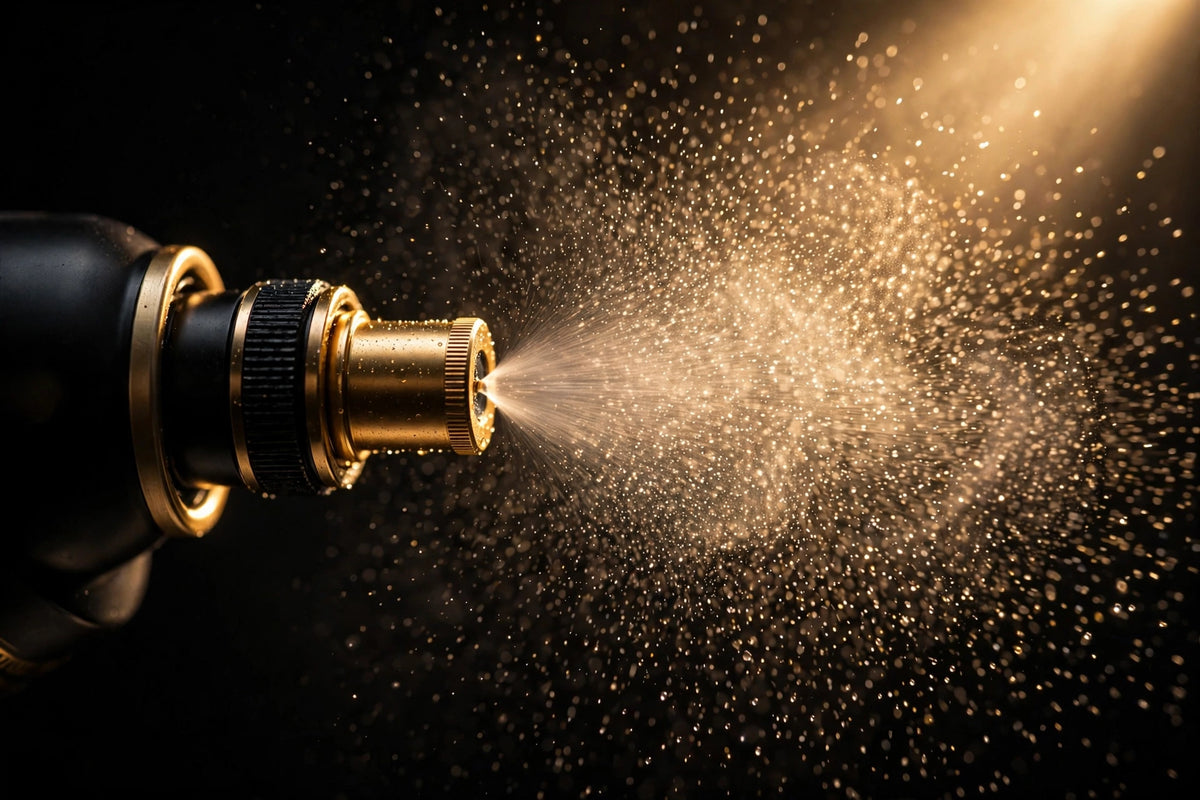 Fine brume du Spray Volumisant Capillaire DULUXE en gros plan
