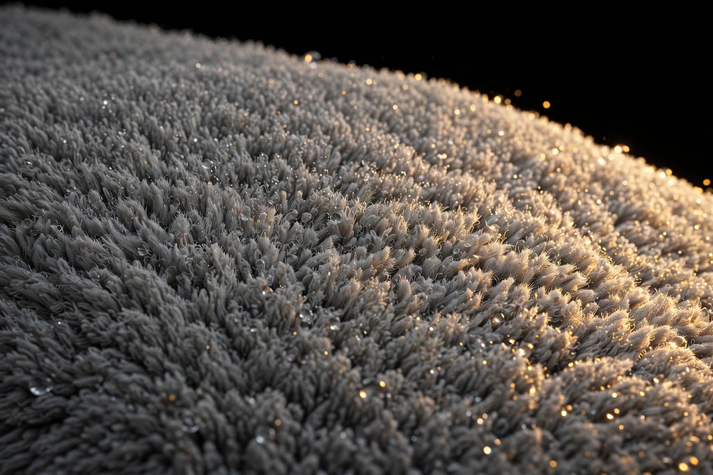 Texture absorbante du Tapis de Bain DULUXE en gros plan