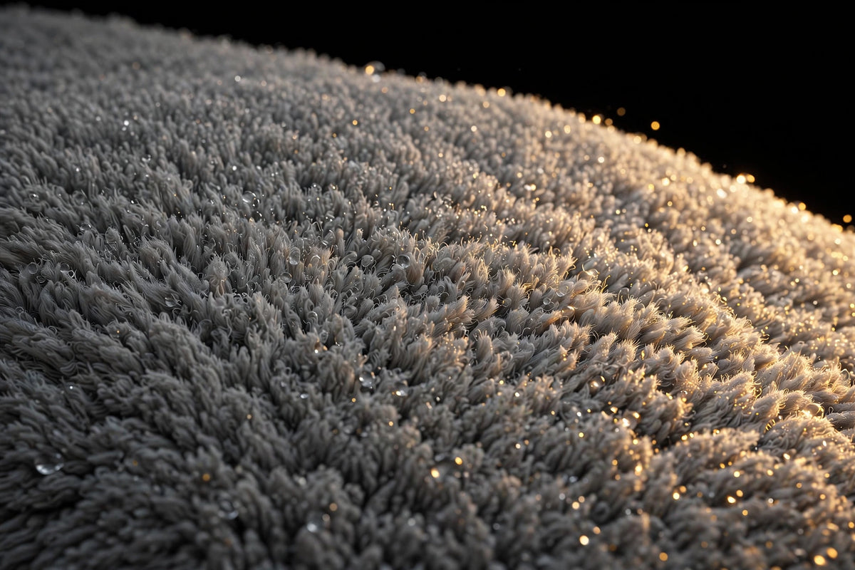 Texture absorbante du Tapis de Bain DULUXE en gros plan