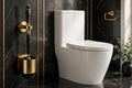 Kit de Nettoyage WC à Têtes Jetables DULUXE et son support dans une salle de bain premium