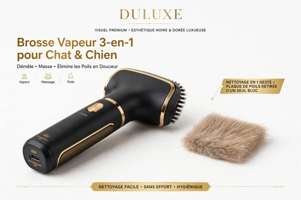 Plaque de poils retirée d'un seul bloc de la brosse vapeur