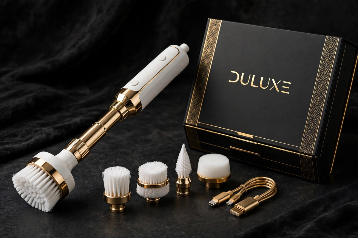 Kit complet de brosse rotative avec têtes et boîte premium DULUXE
