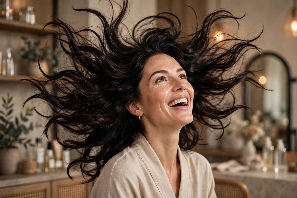 Résultat : cheveux épais et brillants – huile capillaire coréenne