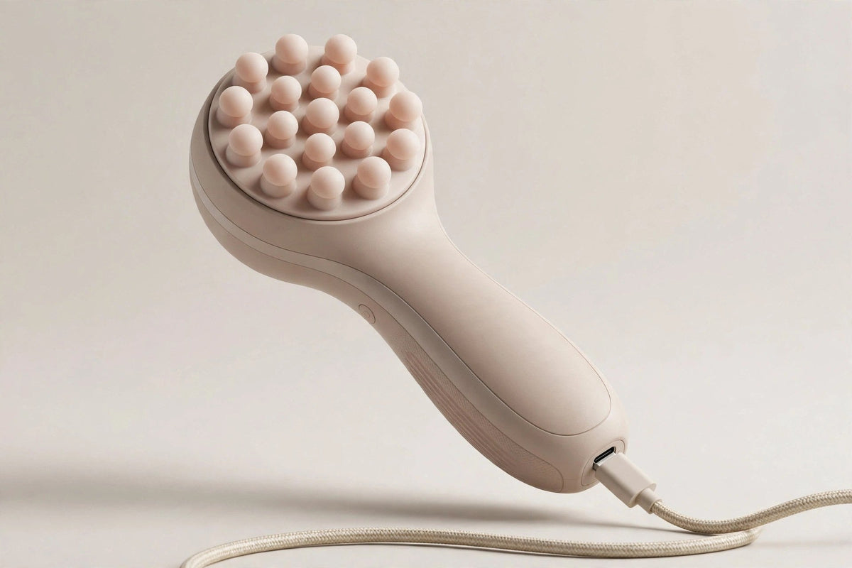 Masseur de cuir chevelu électrique en charge via câble USB