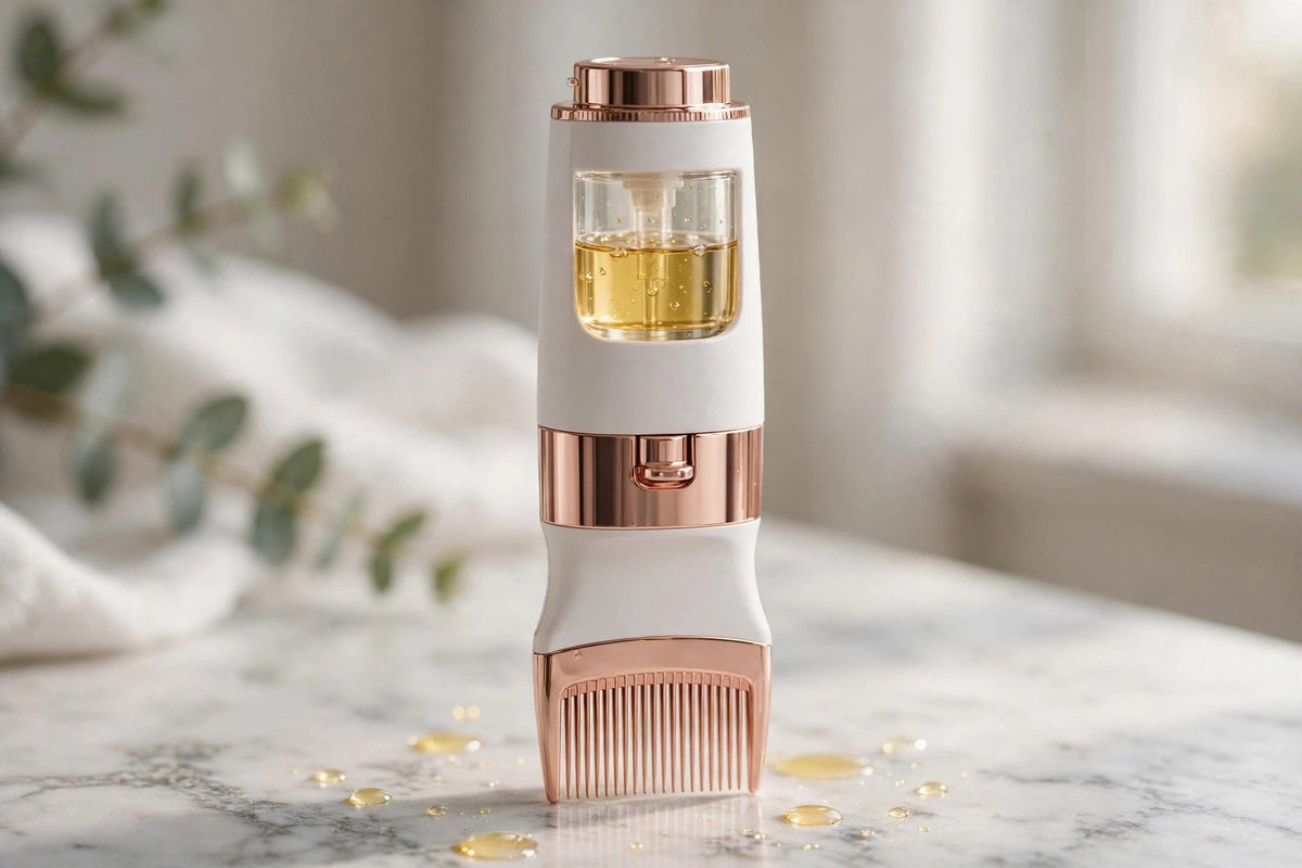 Peigne applicateur d'huile pour cuir chevelu – vue principale
