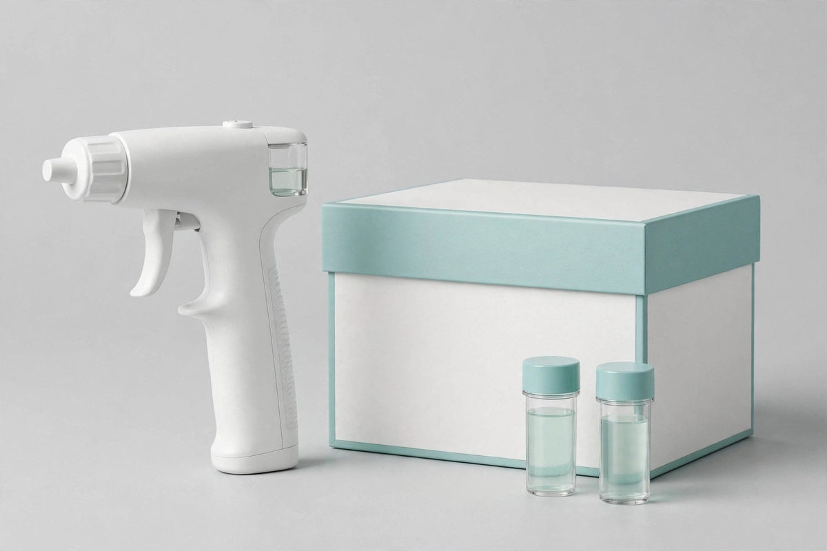 Kit complet pistolet anti-odeurs avec coffret et recharges