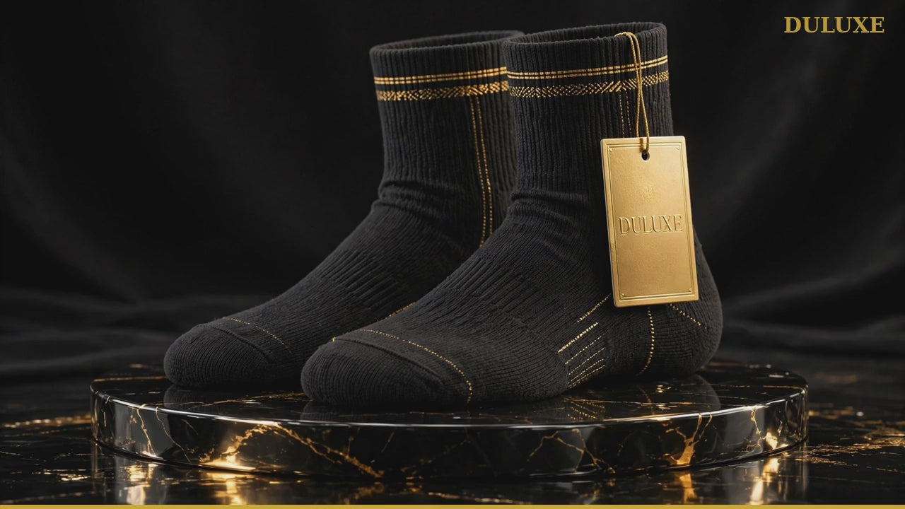Démonstration longue DULUXE – chaussettes de compression en bambou, confort et soutien toute la journée
