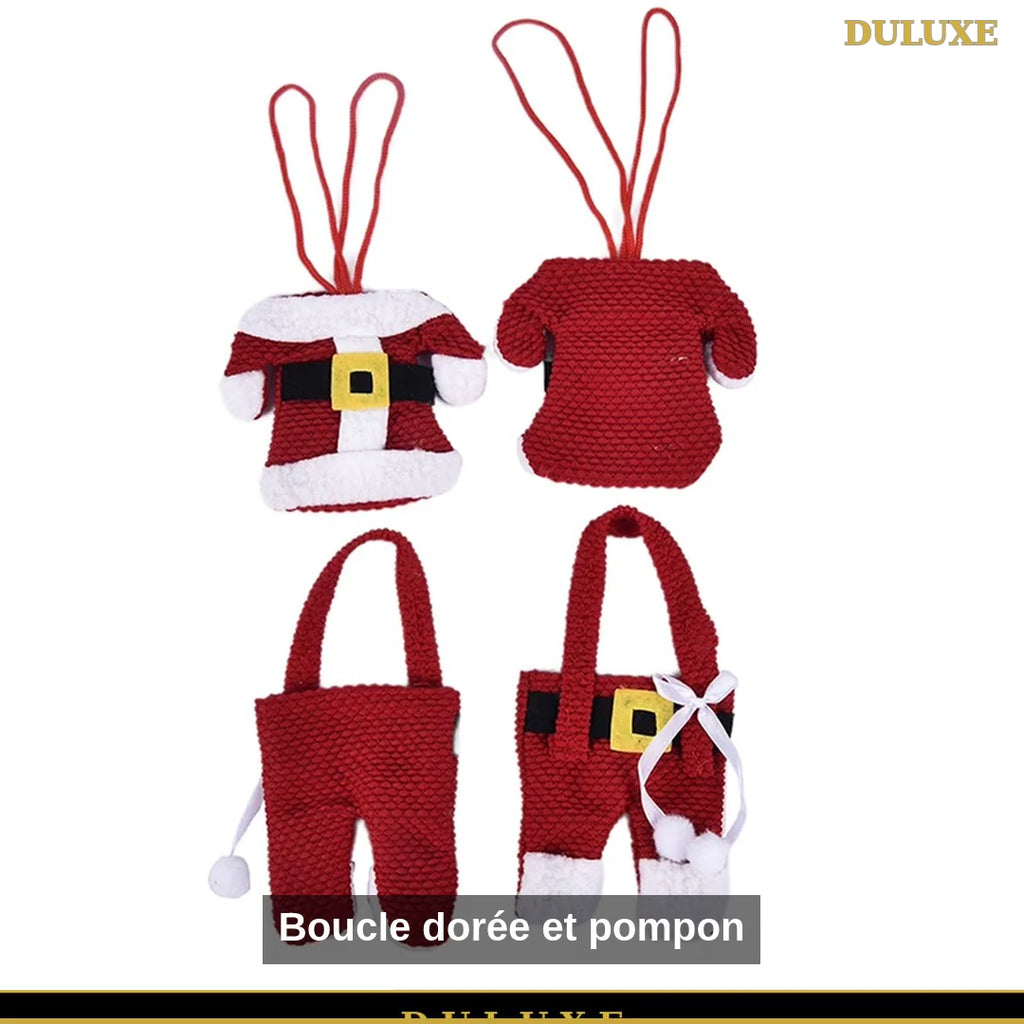 Vidéo démo des porte-couverts Père Noël DULUXE : détails, dimensions et double usage, en français