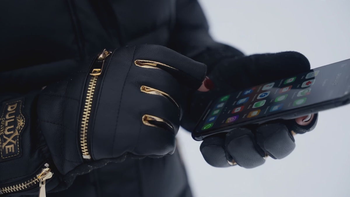 Vidéo de démonstration : marche hivernale et utilisation du téléphone avec les gants chauffants