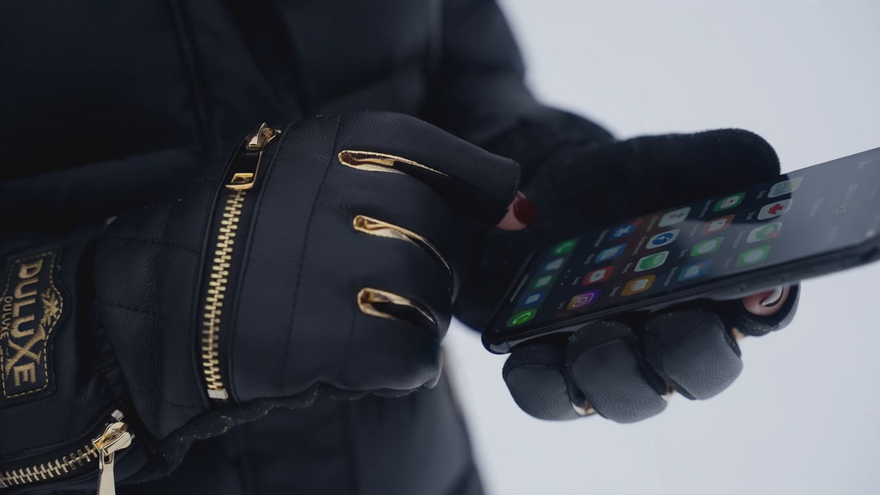 Vidéo de démonstration : marche hivernale et utilisation du téléphone avec les gants chauffants