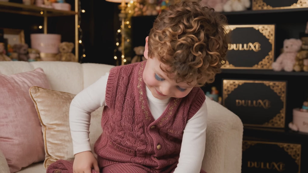 Vidéo en français : enfant qui enfile l'ensemble d'hiver 3 pièces DULUXE et joue dans la neige