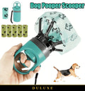 Ramasse-crottes portable à pince pour chien, kit complet avec 5 rouleaux de sacs