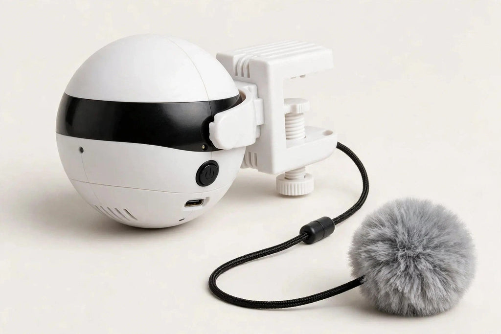 Jouet yo-yo automatique pour chat, vue studio